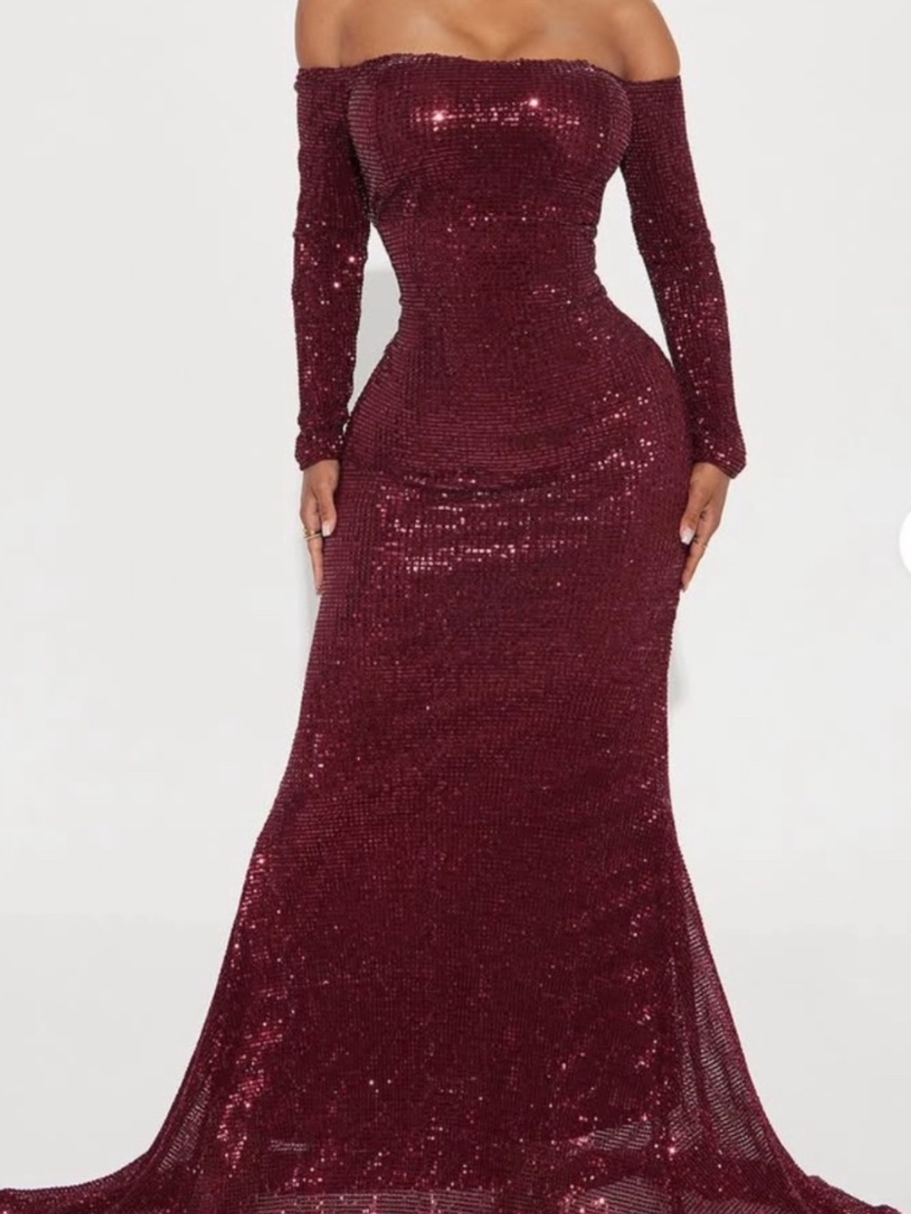Fashion Nova champagne dress